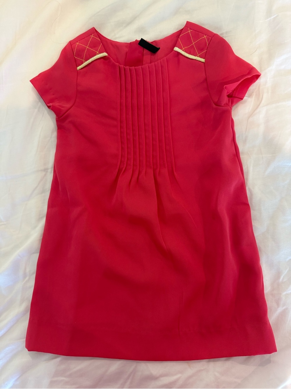 United Colors Of Benetton Bright Pink Pleated Front Dress